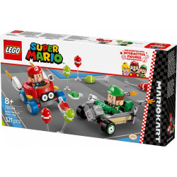 Klocki Super Mario 72034 Mario Kart - Baby Mario kontra Baby Luigi 