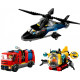 Klocki City 60462 Zestaw z helikopterem, wozem strażackim i łodzią 