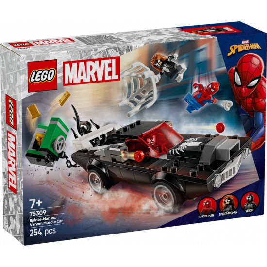 Klocki Super Heroes 76309 Spider-Man kontra muscle car Venoma 