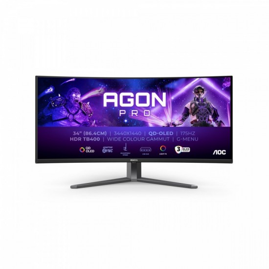 Monitor AG346UCD 34 cale 175Hz Curved QD-OLED HDMIx2 DP HAS Głośniki Monitor AG346UCD 34 cale 175Hz Curved QD-OLED HDMIx2 DP HAS Głośniki