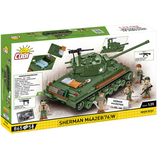 Klocki Sherman M4A2E8 865 klocków 