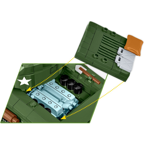 Klocki Sherman M4A2E8 865 klocków 