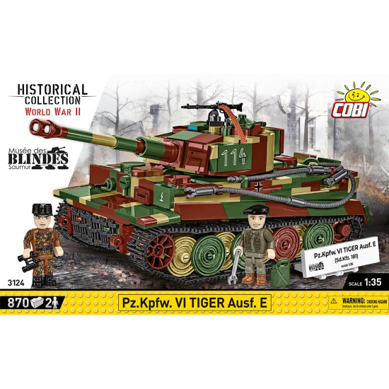 Klocki Pz.Kpfw. VI Tiger Ausf. E 870 klocków 