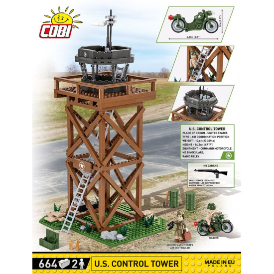 Klocki U.S. Control Tower 664 klocki 