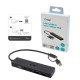 Adapter USB-C Metal HUB 2x USB 3.0 + 2x USB-C 