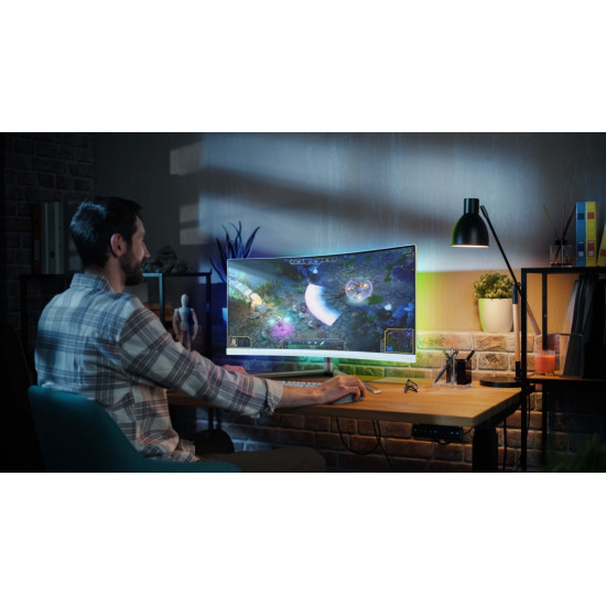 Monitor 34 cale 34M2C5501A Curved VA 180Hz HDMIx2 DP HAS Ambiglow