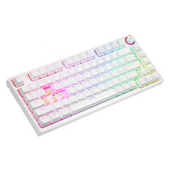 Klawiatura mechaniczna bezprzewodowa PHENIX WHITE Gateron Yellow, ABS