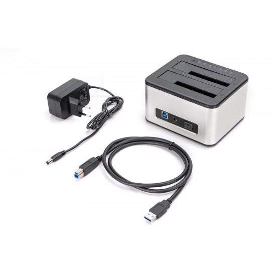 Stacja dokująca USB 3.0 Super Speed do 2x SSD/HDD 2.5/3.5