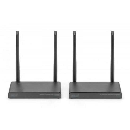 Przedłużacz/Extender KVM HDMI+USB bezprzewodowy 150m UHD 4K60Hz (zestaw) 