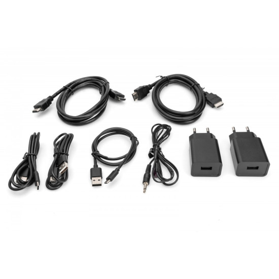 Przedłużacz/Extender KVM HDMI+USB bezprzewodowy 150m UHD 4K60Hz (zestaw) 