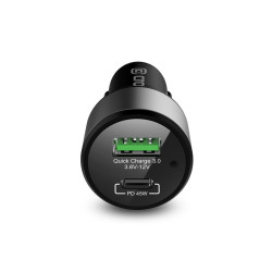  Ładowarka samochodowa Power Car Charger 63W USB-C PD 45W + USB QC 3.0 18W