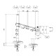 Ramię do monitora DS60-600BL1 