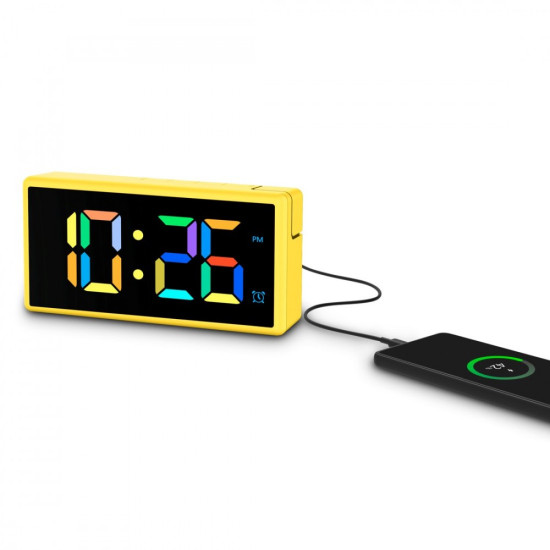 Budzik elektroniczny Ibiza Żółty 
