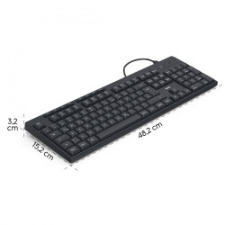 Klawiatura CK-200 przewodowa Czarna 