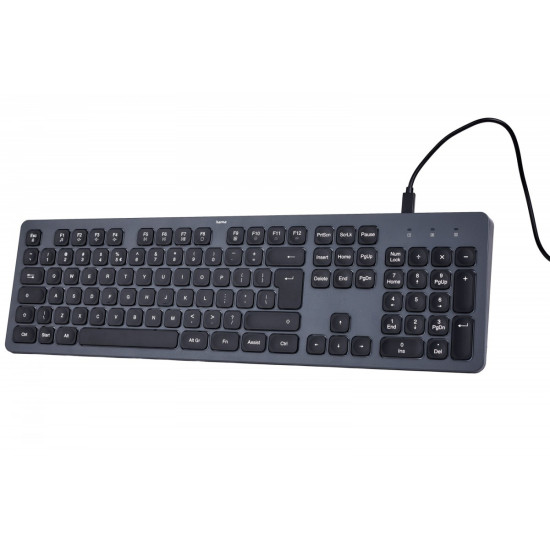 Klawiatura CK-400 przewodowa Czarno-szara 