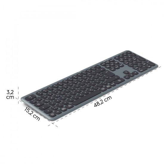 Klawiatura WK-550 multi device Czarno-szara 