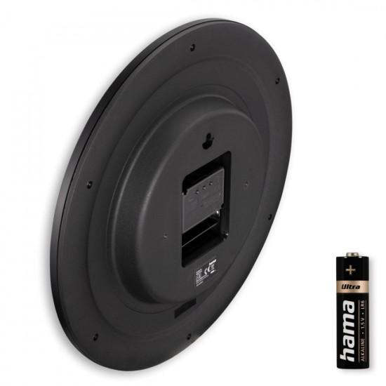 Zegar ścienny DCF Teneriffa 30cm Czarny 