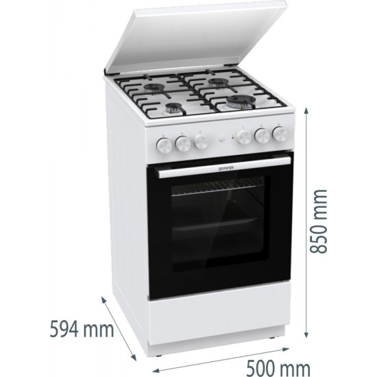 Kuchnia gazowo-elektryczna GK5A22WH
