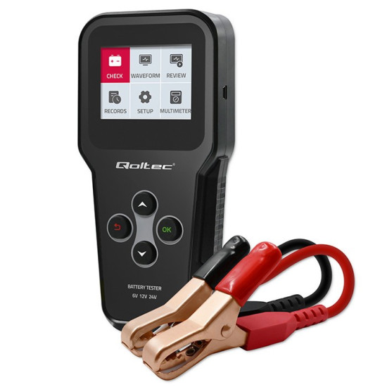 Cyfrowy tester akumulatora 3w1 z LCD | 6V | 12V | 24V | 30Ah-    200Ah 