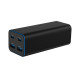 Ładowarka uniwersalna 100W GaN 2xUSB-A 2xUSB-C szybkie ładowanie czarna 