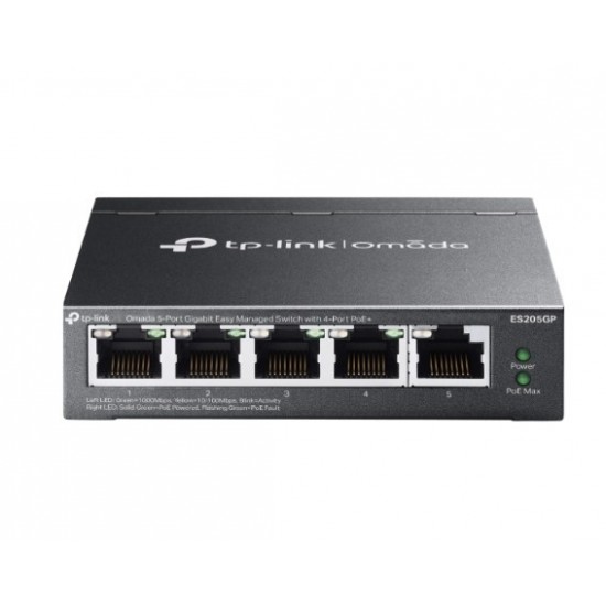 Przełącznik ES205GP Omada 5-Port Gigabit Easy  4-Port PoE+