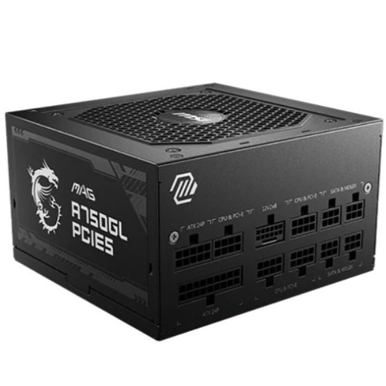 Zasilacz MAG A750GL PCIE5 II 750 W 80PLUS GOLD F.MODULAR 