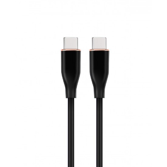 Kabel USB C(M) do USB C(M) 1.5M czarny