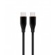 Kabel USB C(M) do USB C(M) 1.5M czarny