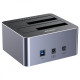 Stacja klonująca dyski 2,5/3,5 USB 5 Gbps; Y-3026GY01-EU 