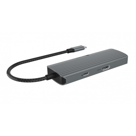 Stacja dokująca IB-DK4022a-CPD 6w1, HDMI,USB,PD 
