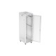 Szafa instalacyjna rack stojąca 19 cali 42U 600x800 drzwi perforowane LCD szara (Flat pack)