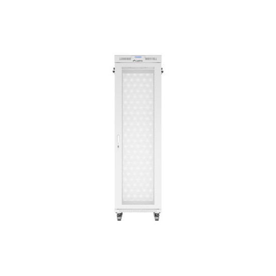 Szafa instalacyjna rack stojąca 19 cali 42U 600x800 drzwi perforowane LCD szara (Flat pack)