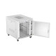 Szafa instalacyjna rack stojąca 19 cali 15U 800x1000 drzwi perforowane LCD szara (Flat pack)