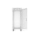Szafa instalacyjna rack stojąca 19 cali 27U 600x800 drzwi perforowane LCD szara (Flat pack)