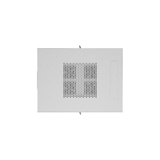 Szafa instalacyjna rack stojąca 19 cali 27U 600x800 drzwi perforowane LCD szara (Flat pack)