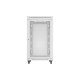 Szafa instalacyjna rack stojąca 19 cali 27U 800x1000 drzwi perforowane LCD szara (Flat pack)