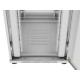 Szafa instalacyjna rack stojąca 19 cali 27U 800x1000 drzwi perforowane LCD szara (Flat pack)