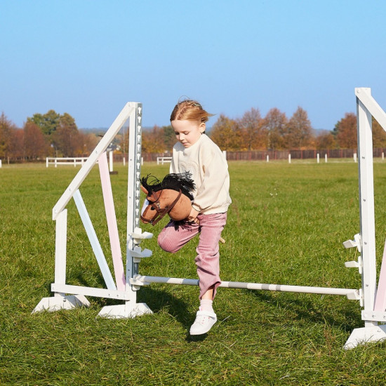 Koń na kiju Hobby Horse HOPPIHORSE A4 Bay - ciemny brąz, maść gniada