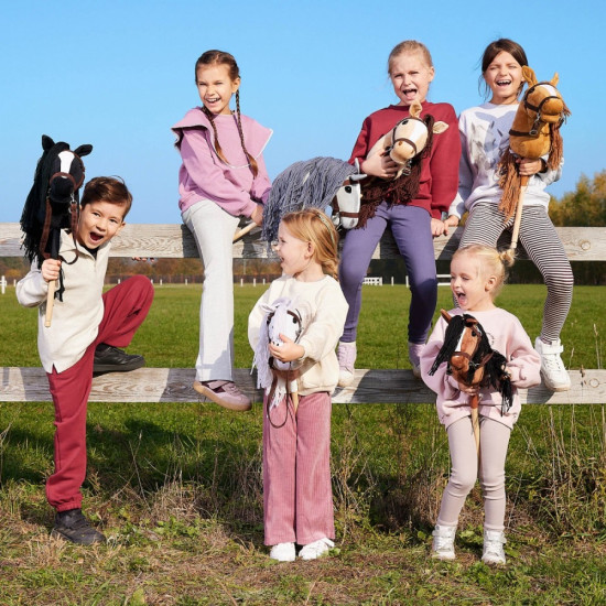 Koń na kiju Hobby Horse HOPPIHORSE A4 Bay - ciemny brąz, maść gniada