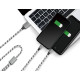 Kabel USB2.0 A/M do micro USB + USB-C, 1.2m 