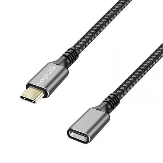 Kabel USB3.2 gen2 TypeC do USB-C/F, PD, 1m 
