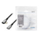 Kabel USB3.2 gen2 TypeC do USB-C/F, PD, 0.5m 