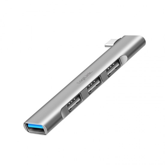 Smukły HUB USB-C do 1x USB-A 3.0 3xUSB-A 2.0 