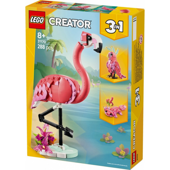 Klocki Creator 31170 Dzikie zwierzęta: różowy flaming 