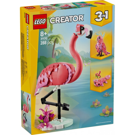 Klocki Creator 31170 Dzikie zwierzęta: różowy flaming 