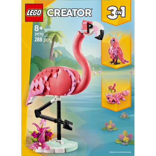 Klocki Creator 31170 Dzikie zwierzęta: różowy flaming 