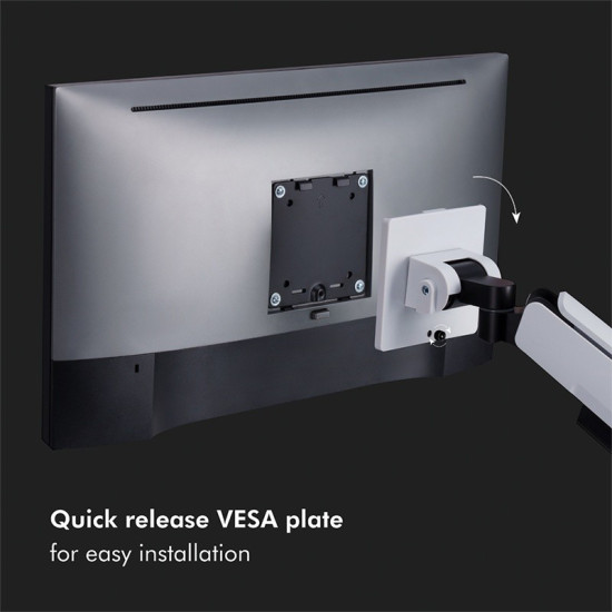 Uchwyt do monitora,VESA 17-49 cali gazowy, max. 20kg 