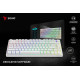 Klawiatura mechaniczna bezprzewodowa PHENIX WHITE Gateron Red Pro, ABS