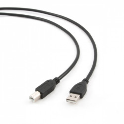 Kabel USB 2.0 typu AB AM-BM 1.8m czarny