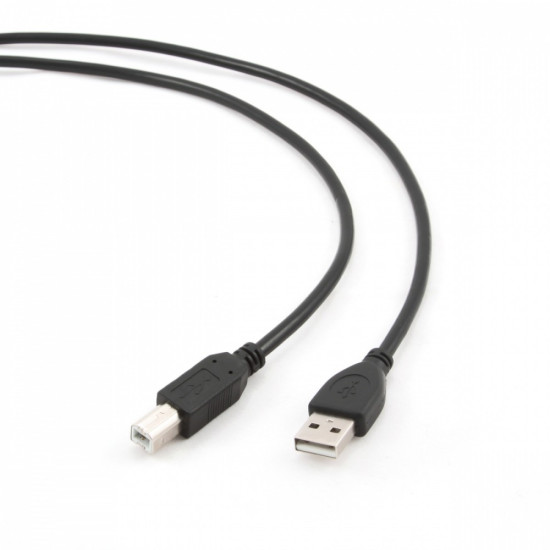 Kabel USB 2.0 typu AB AM-BM 1.8m czarny